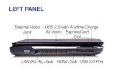 Fujitsu LifeBook AH531 left