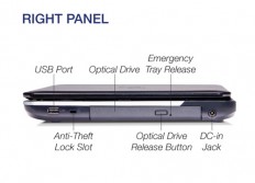 Fujitsu LifeBook AH531 right