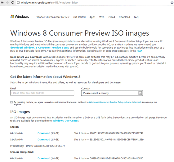 Windows 8 Consumer Preview 32bit English.iso