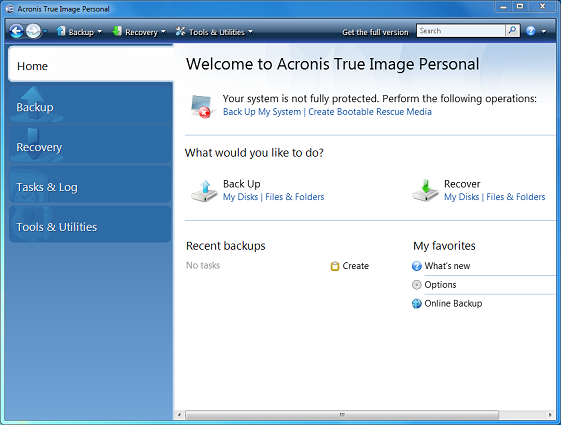Acronis True Image Personal 2010