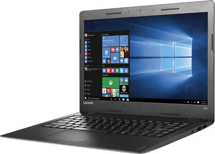 Lenovo Ideapad 100s 80R90004US 14 Laptop - Intel Celeron, 2GB Memory, 64GB eMMC Flash Storage, Silver 2