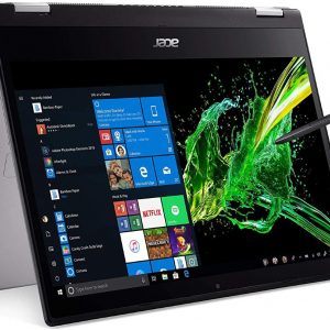 Acer Spin 3 SP314-53N-77AJ Convertible Laptop, 14 Full HD IPS Touch, 8th Gen Intel Core i7-8565U, 16GB DDR4, 512GB PCIe NVMe SSD, Backlit KB, Fingerprint Reader, Rechargeable Active Stylus