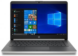 HP 14 14-df0018wm Laptop, Intel Celeron, 4GB SDRAM, 64GB eMMC with Office 365 Personal 1-year $70 Value, Natural Silver