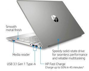 HP 15-cs3019nr Pavilion 15.6-Inch Laptop, Intel Core i7 (Mineral Silver) 3