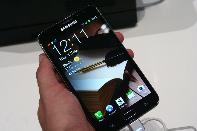 Samsung Galaxy Note home