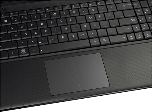 Asus X55C-SI30301N keyboard and trackpad