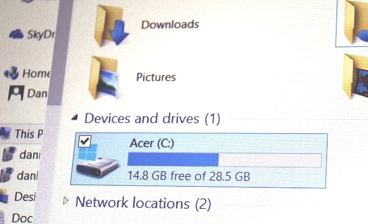 32GB Storage on Windows 8 Tablets